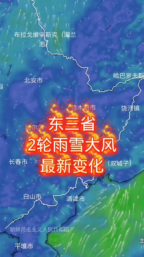 今天黑龙江大部有7级左右大风 哈尔滨伊春等地雨雪在线