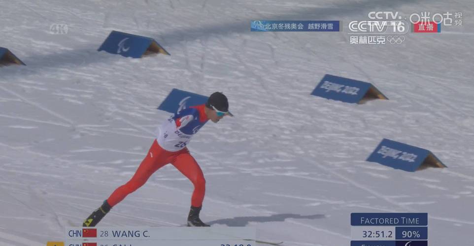 王晨阳残奥越野滑雪男子中距离自由技术(站姿)摘金