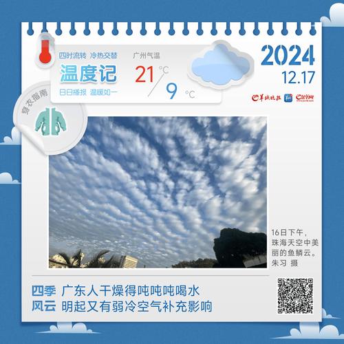 冷空气持续补充影响广东 海面持续有大风