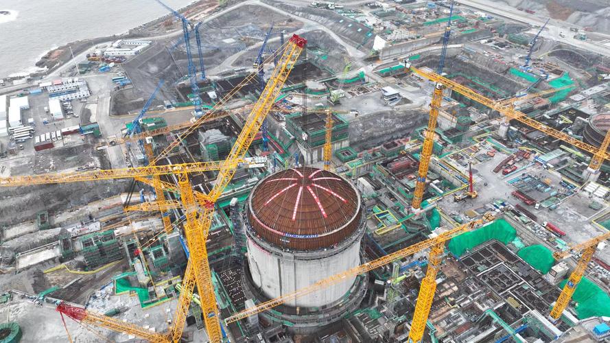中广核浙江三澳核电项目2号机组完成穹顶吊装